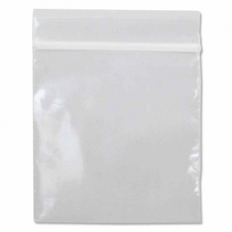 1.5x1.5" (38x38mm) Resealable Zip-Lock Plastic Bags - Pack of 100