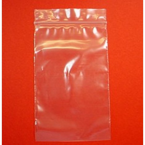 75x125mm Zip-Lock Plastic Bags (100)