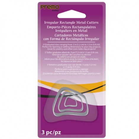 Premo Mini Cutters - Irregular Rectangles - 3pc set