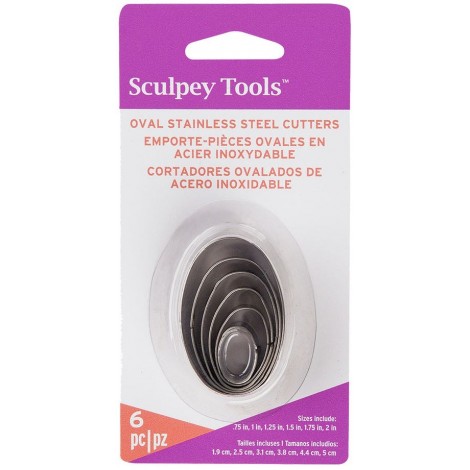Sculpey Oval Graduated Cutter Set - 6pc