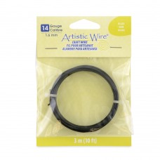 Black Artistic Wire - 14ga - 10ft Coil (3m)