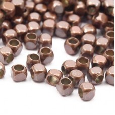 2.5mm Tiny Square Copper Brass Cube Beads