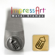 6mm ImpressArt Metal Stamp - Baby Bottle