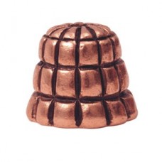 9x12mm Sea Hive Nunn Design Beadcap - Ant Copper - Pack of 2