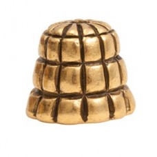 9x12mm Sea Hive Nunn Design Beadcap - Ant Gold