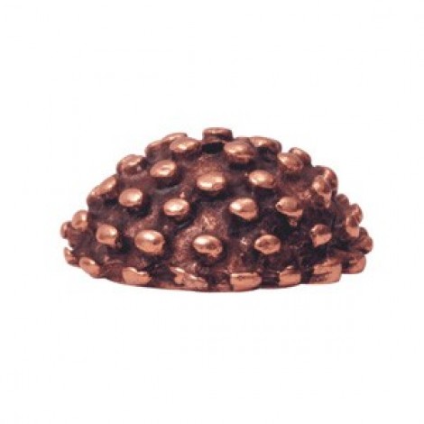 9x12mm Nunn Design Sea Urchin Beadcap - Ant Copper