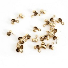 Nunn Design Ball Chain Crimp Connectors - Ant Gold