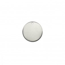 23mmx1mm (18ga) ImpressArt 304 Stainless Steel Circle Blank Drops with 1.5mm Hole - Pack of 15