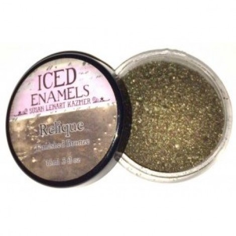 ICED Enamel Relique Powder - Tarnished Bronze - 15ml