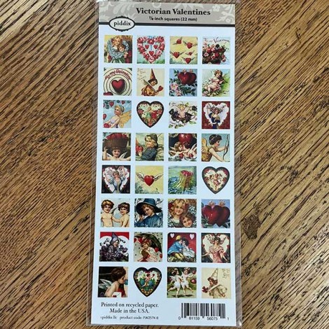 7/8" (23mm) Victorian Valentines Designer Collage Paper - 29 designs 7/8" (23mm) Victorian Valentines Designer Collage Paper - 29 designs