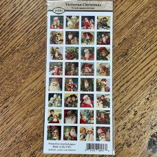 7/8" (23mm)  Victorian Christmas Designer Collage Paper-32 image