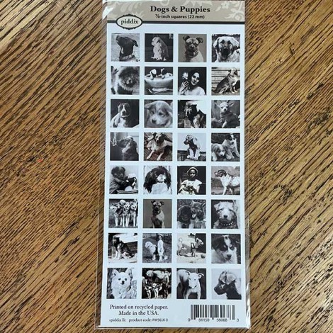7/8" (23mm) Dogs & Puppies Designer Collage Paper -32 images 7/8" (23mm) Dogs & Puppies Designer Collage Paper -32 images