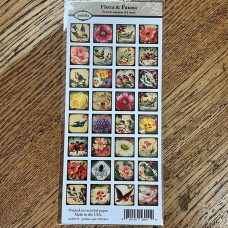7/8" (23mm) Flora & Fauna Designer Collage Paper - 32 images