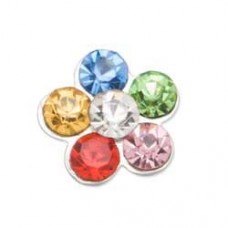 9mm Rainbow Flower Charm for Floating Lockets - Pack of 10