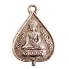 23x16mm Nunn Design Buddha Pendant/Charm - Ant Silver