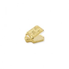 Beadalon 4mm C-Crimp Cord Ends - Gold Plated - Pack of 10