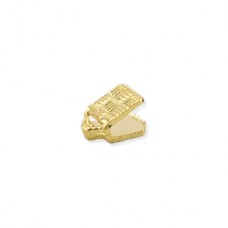 Beadalon 4mm C-Crimp Cord Ends - Gold Plated