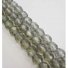4mm Black Diamond Fire-Polished Beads