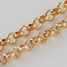 2mm Gold Plated Iron Cross Chain