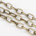 3.8x6.9mm Ant Brass Plated Iron Cross Chain