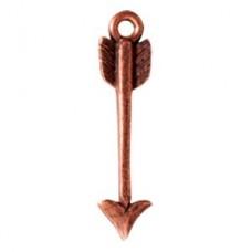 24mm Nunn Design Mini Arrow Charm - Ant Copper - Each