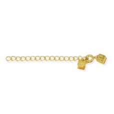 Gold Plated Extension Chain w/C-Crimp ends & Clasp - Pack of 3 sets