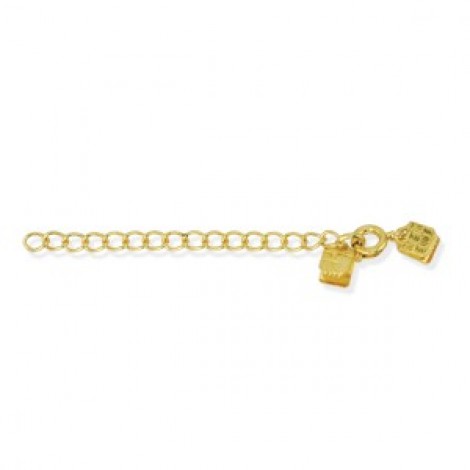 Gold Plated Extension Chain w/C-Crimp ends & Clasp