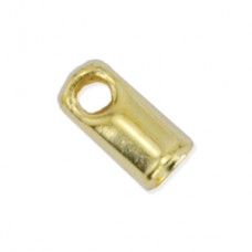 1.9mm ID Beadalon Gold Plated Nickel Free Cord End Cap