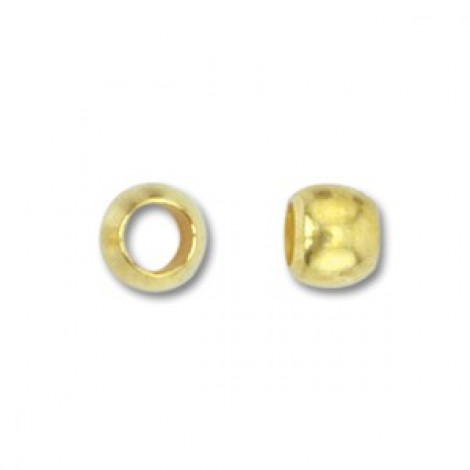3mm Beadalon Size #3 Gold Plated Crimp Beads