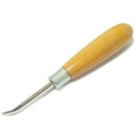 Curved Burnisher Tool - 15cm length with Stainless Steel Tip