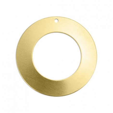 1-1/4" (32mm) Raw Brass ImpressArt Premium Blank Washer with Hole