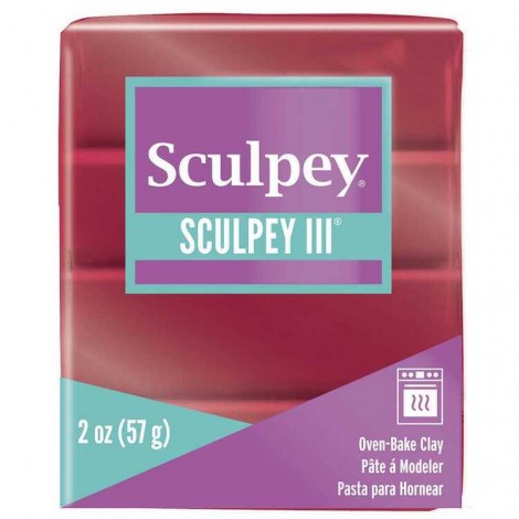 Sculpey III Polymer Clay - Deep Red Pearl - 57gm
