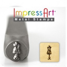 9.5mm ImpressArt Design Stamp - Wire Dress Form