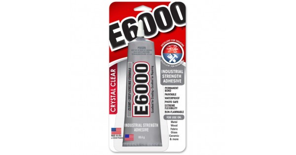 E6000 Adhesive Glue Clear 2oz 59 1ml Tube 80 4gm Glues Adhesive