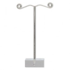 4.5x2" Clear Acrylic & Metal Earring Stand - Pack of 2