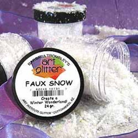 Faux Snow - Art Glitter - 4oz Jar