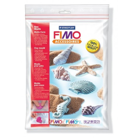Fimo Clay Mould - Sea Shells - 6 Designs