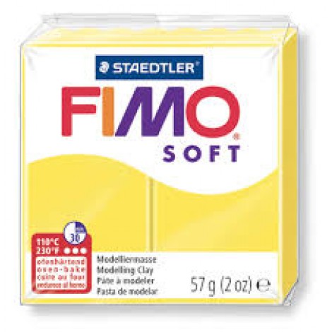 Fimo Soft Polymer Clay 56g - Lemon