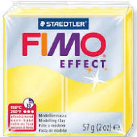 Fimo Soft Effect Polymer Clay 56g - Translucent Yellow