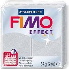 Fimo Soft Effect Polymer Clay 56g - Mica Metallic Silver