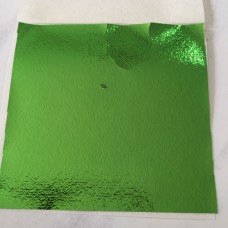 Green Fine Metallic Foil Leaf Sheets - Pack of 10 x 8x8.5cm sheets
