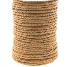 3mm 4-Ply Bolo Braided Cord - Antique Light Tan
