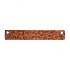 45x7mm Nunn Design Long Narrow Hammered Tag - Copper - Pack of 2
