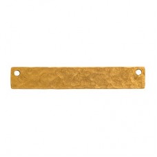 45x7mm Nunn Design Long Narrow Hammered Tag - Gold