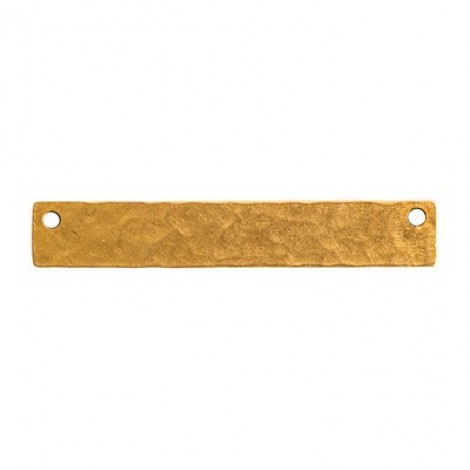 45x7mm Nunn Design Long Narrow Hammered Tag - Gold - Pack of 2 45x7mm Nunn Design Long Narrow Hammered Tag - Gold - Pack of 2