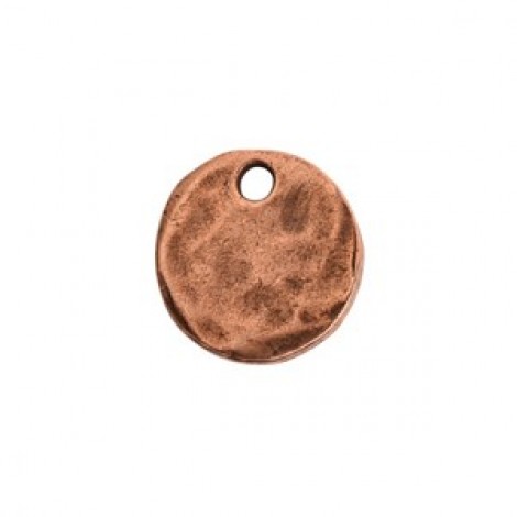 12mm Nunn Design Hammered Mini Circle Tag - Copper