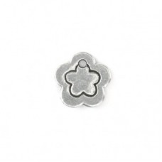 12.5mm ImpressArt Soft Strike 16ga Pewter Small Flower Border Stamping Blank Tags - Pack of 2