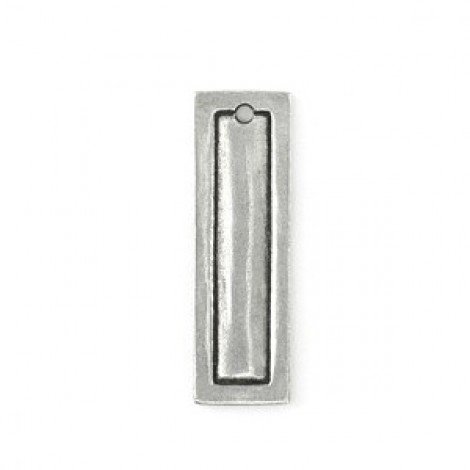 10x32mm ImpressArt Border Rectangle Small Pewter Blank - Each