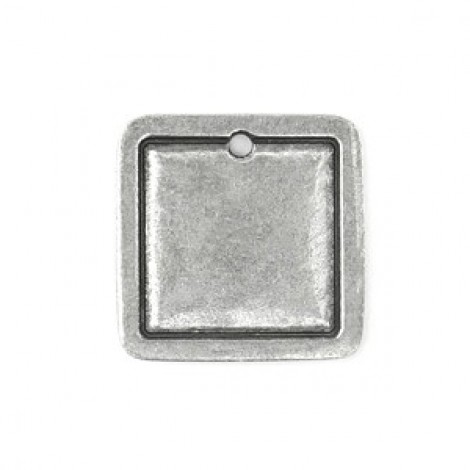 25mm ImpressArt Pewter Large Square Border Blank - Each 25mm ImpressArt Pewter Large Square Border Blank - Each