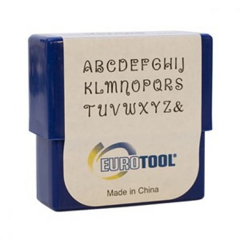2mm Euro Tool Verona Alphabet Stamp Set - Uppercase